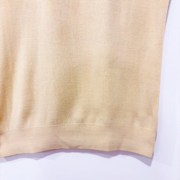 STOCKHOMME Beige knit sweater vest | Casual preppy | Small - Picture 5 of 6